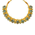 Vibrant Floral Gold Necklace Set 2