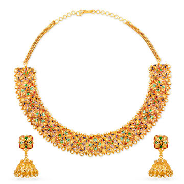 Exquisite Gold Necklace Set for the Punjabi Bride