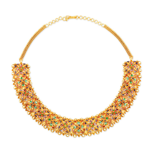 Exquisite Gold Necklace Set for the Punjabi Bride,,hi-res