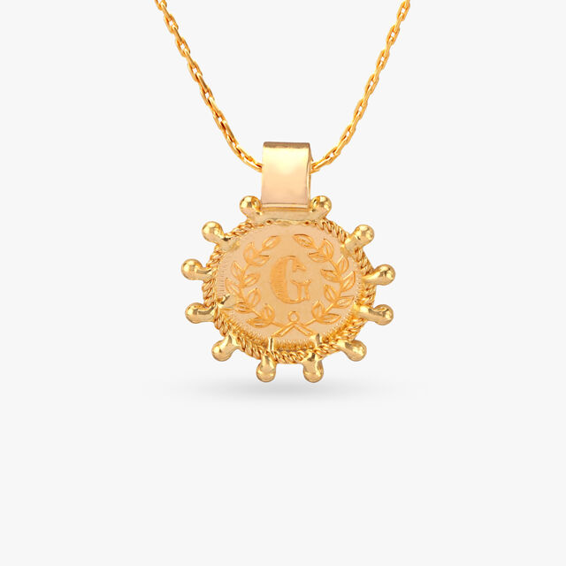 Divine Goddess Lakshmi Religious Gold Coin Pendant,,hi-res