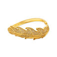 Matchless 22 Karat Yellow Gold Feather Bangle,,hi-res 