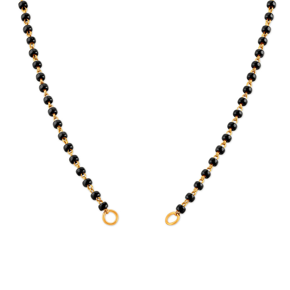 Black beads mangalsutra with price deals