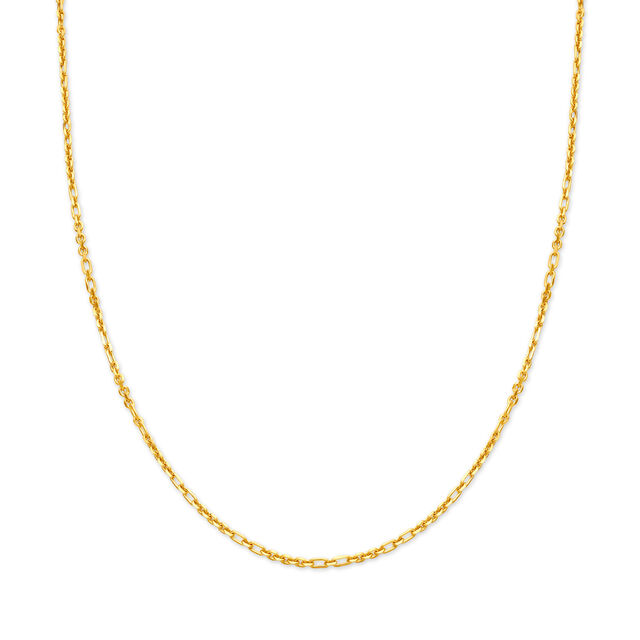 Beguiling Gold Flat Chain For Men,,hi-res