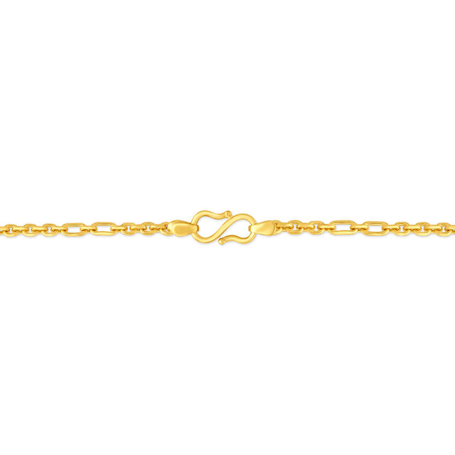 Beguiling Gold Flat Chain For Men,,hi-res