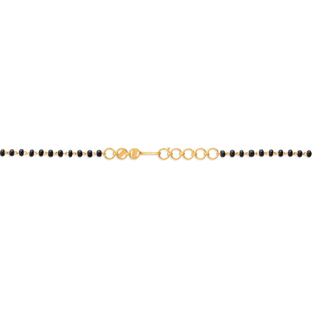 Gold and Black Beads Mangalsutra,,hi-res 3