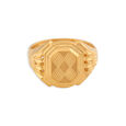 Intriguing 22 Karat Yellow Gold Octagonal Finger Ring 4