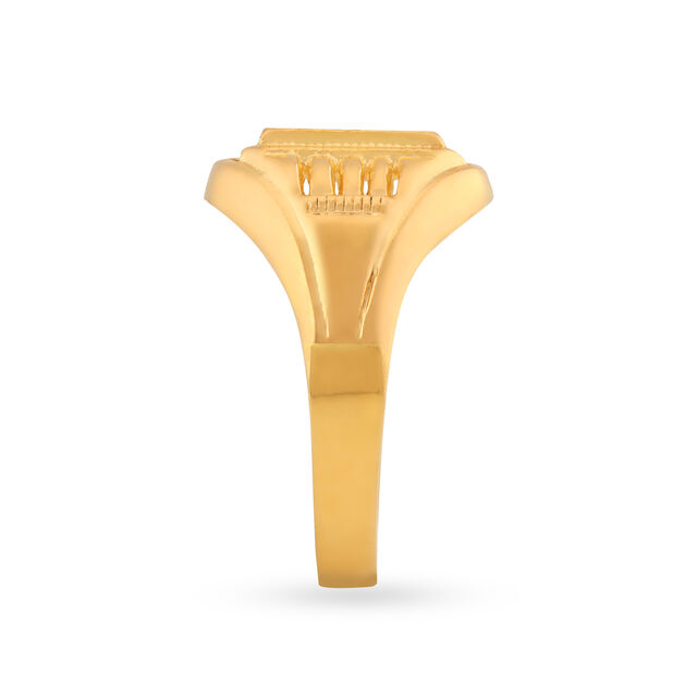 Stately 22 Karat Yellow Gold Floral Ring,,hi-res 3