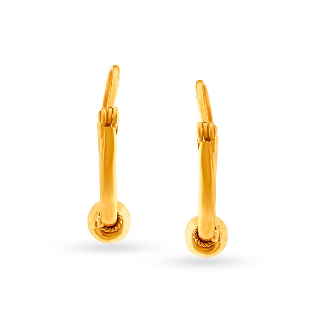 Classic Gold Bali Hoop Earrings