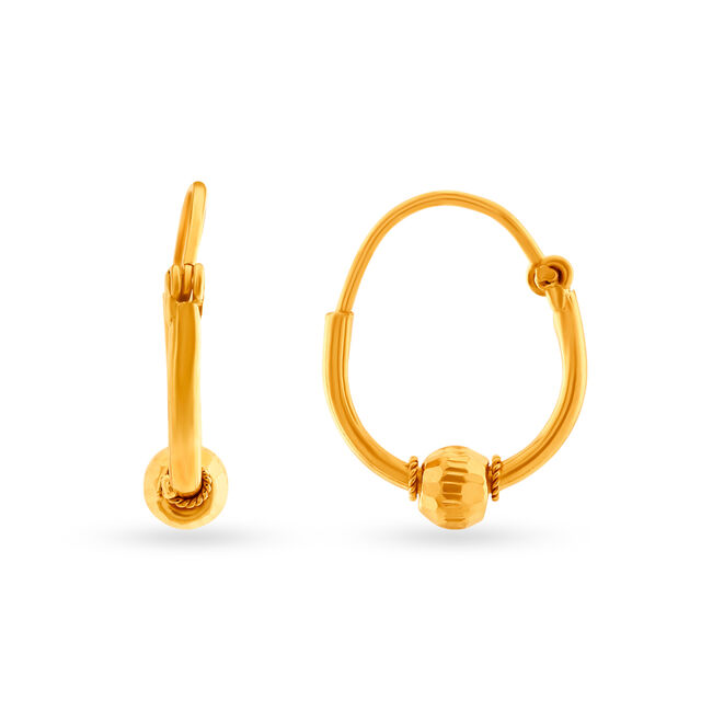 Classic Gold Bali Hoop Earrings