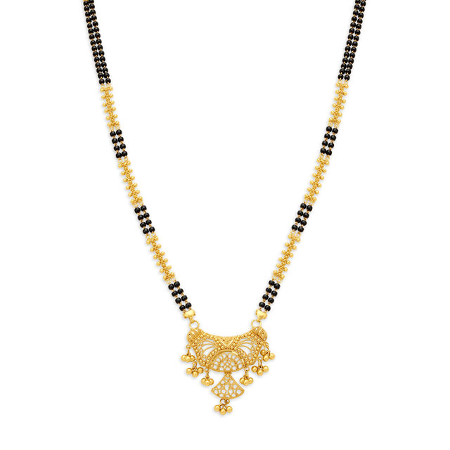 Splendid 22 Karat Yellow Gold Beaded Mangalsutra