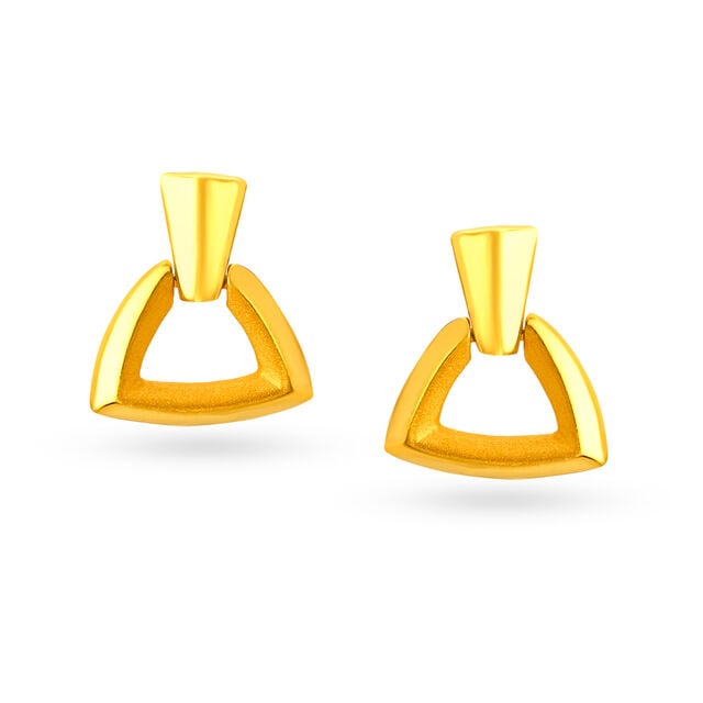 Elegant 22 Karat Yellow Gold Geometric Drops,,hi-res 