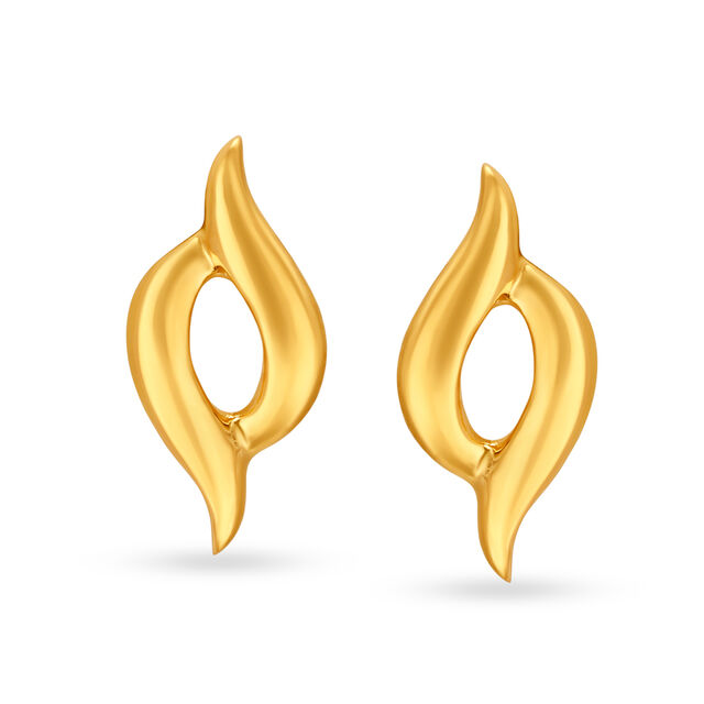 Winning 22 Karat Yellow Gold Flame Studs,,hi-res 