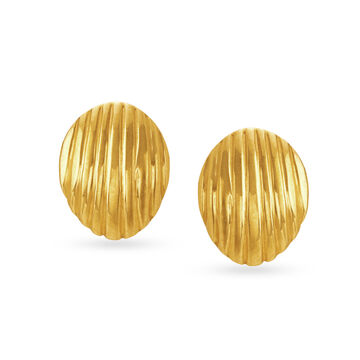 Contemporary Attractive Gold Stud Earrings