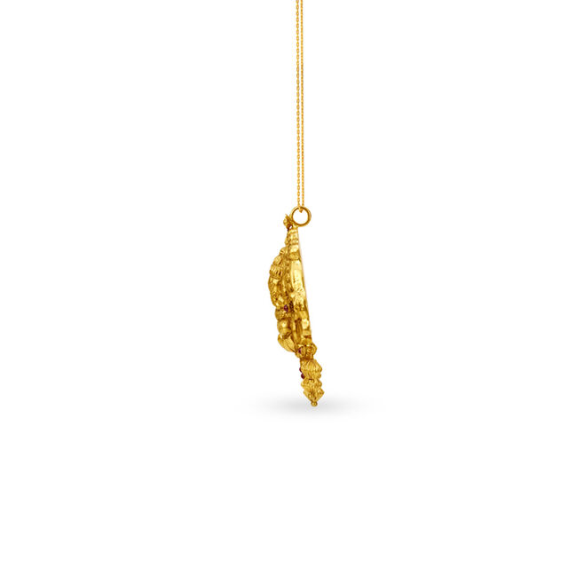 Majestic Ganesha Gold Pendant,,hi-res 2