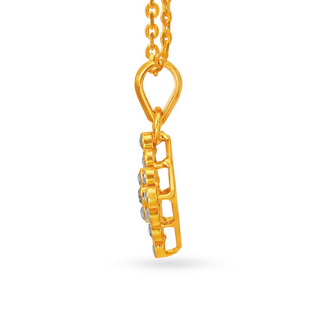 Aesthetic Pendant and Earrings Set with Un-cut Diamonds 3
