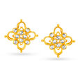 Winsome Diamond Chakri Gold Pendant And Earrings Set,,hi-res 4