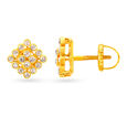 Sparkling Polki Diamond Stud Earrings,,hi-res 2