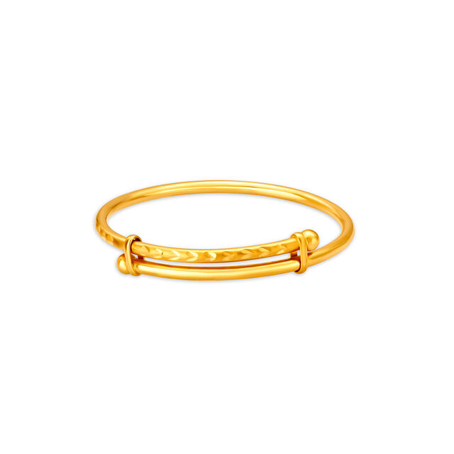 Twinkle Touch Gold Bangles for Kids