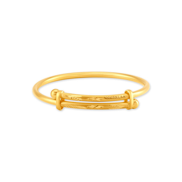 Everlasting Engraved Gold Bangles