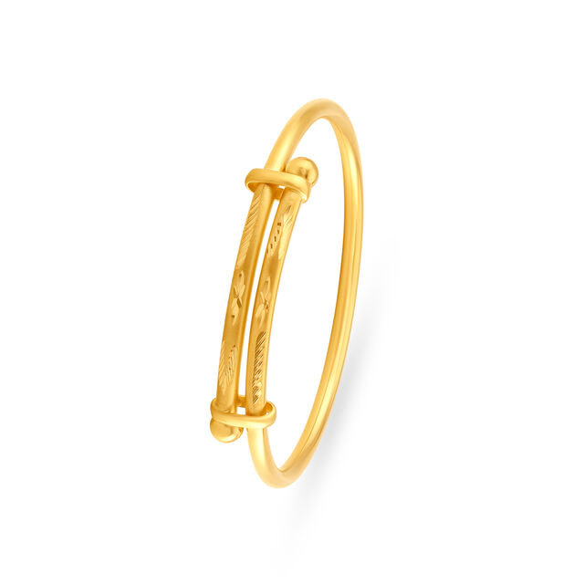 Everlasting Engraved Gold Bangles