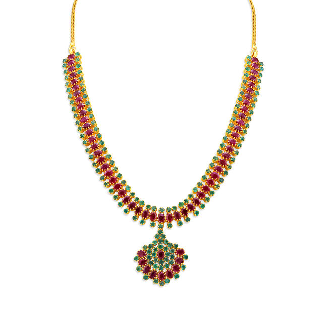 Farah  Emerald and Ruby Necklace,,hi-res 2