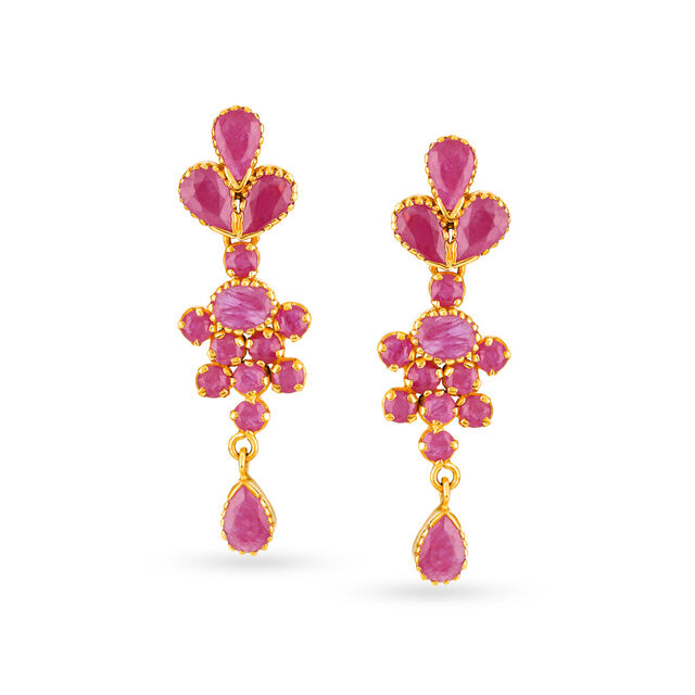 Nimaya Ruby Drop Earrings,,hi-res 