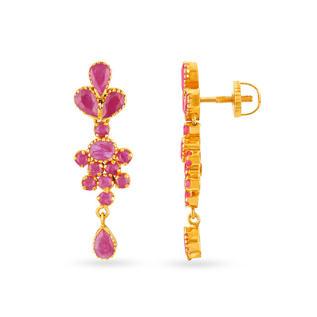 Nimaya Ruby Drop Earrings,,hi-res 2