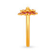 Elevated 22 Karat Yellow Gold Floral Design Finger Ring,,hi-res 3