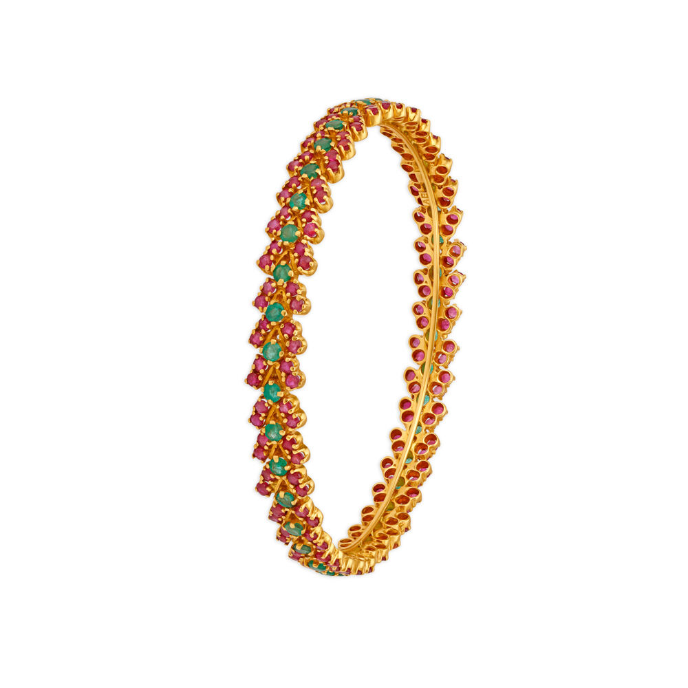 Tanishq emerald bangles shop
