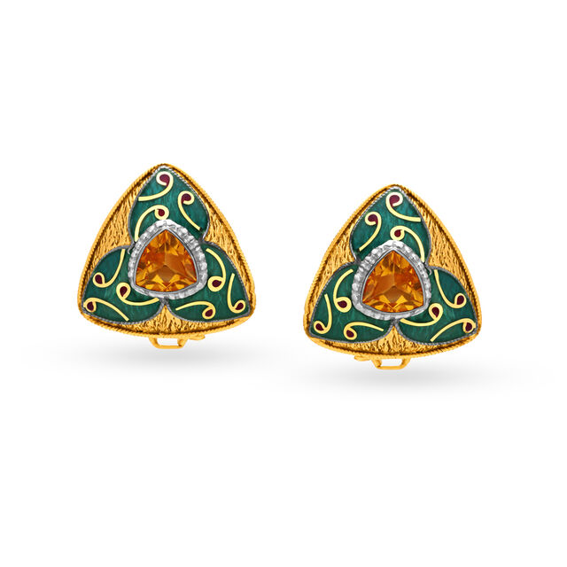 Verdant Gold Pendant and Earrings Set,,hi-res 3