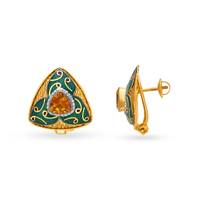 Verdant Gold Pendant and Earrings Set,,hi-res 4