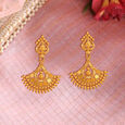 Ravishing Yellow Gold Beaded Necklace and Earrings Set,,hi-res 2