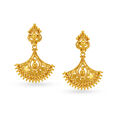 Ravishing Yellow Gold Beaded Necklace and Earrings Set,,hi-res 3