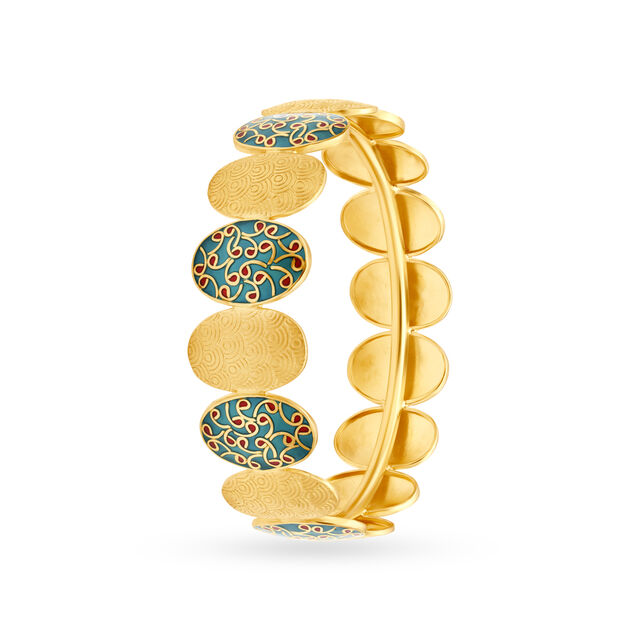 Sophisticated Cubic zirconia Enamel Bangle,,hi-res 2