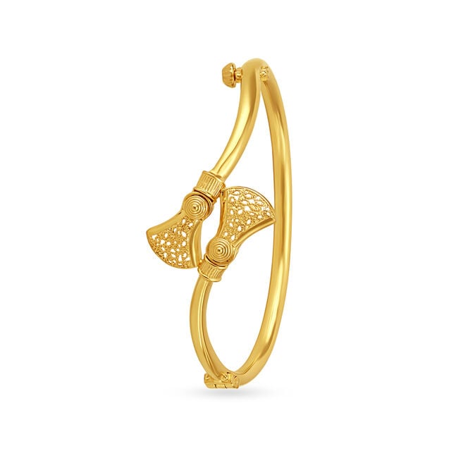 Splendid Filigree Work Gold Bangle 3