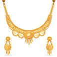 Ornate Gold Necklace Set for the Bengali Bride,,hi-res 