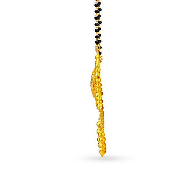 Traditional 22 Karat Gold Half Moon Pendant,,hi-res 2