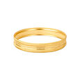 Timeless Yellow Gold Decorated Bangle,,hi-res 