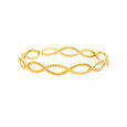 Enchanting Yellow Gold Entwined Bangle 