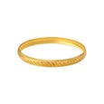 Arresting Yellow Gold Etched Bangles,,hi-res 2