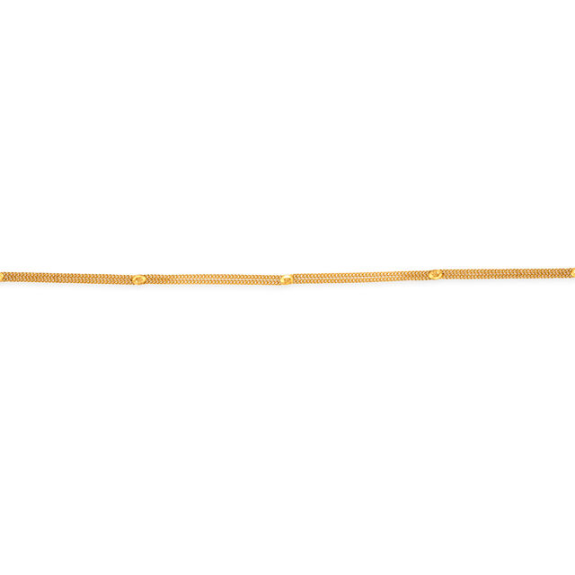 Exuberant 22 Karat Yellow Gold Floral Triple Strand Necklace 3