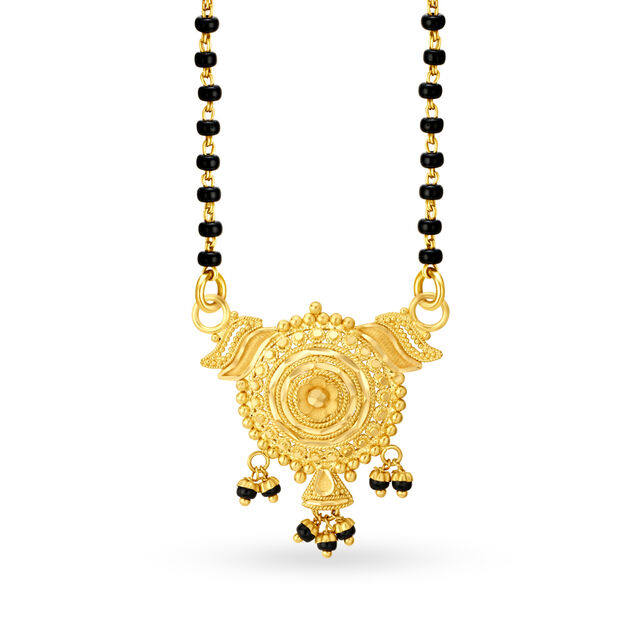 Captivating 22 Karat Yellow Gold Mangalsutra Pendant 