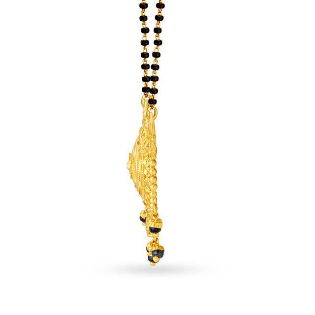 Captivating 22 Karat Yellow Gold Mangalsutra Pendant 2