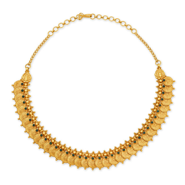 Elegant Gold Coin Necklace