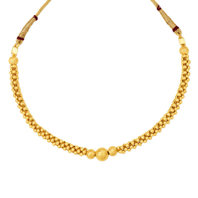 Regal Beaded Gold Necklace 2