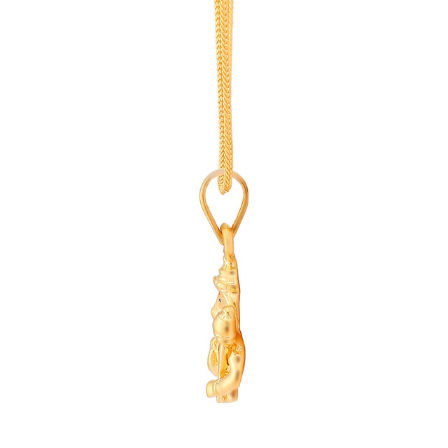 Devotional Gold Pendant for Men