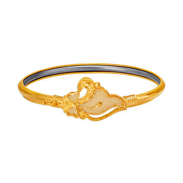 Mesh Pattern Gold Bangle