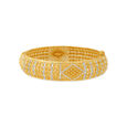 Bedazzled 22 Karat Yellow Gold Filigree Bangle 2
