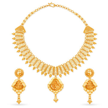 Alluring Gold Chandanhaar Set for the Gujarati Bride