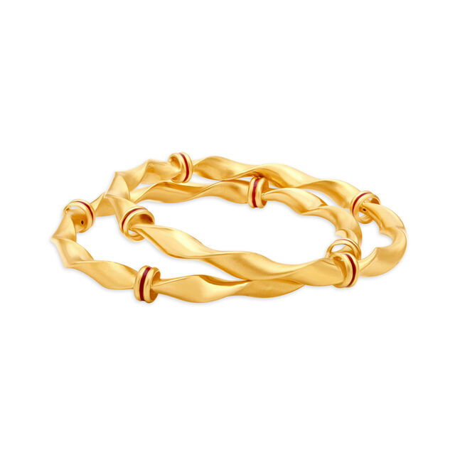 Stylish Gold Bangle,,hi-res 